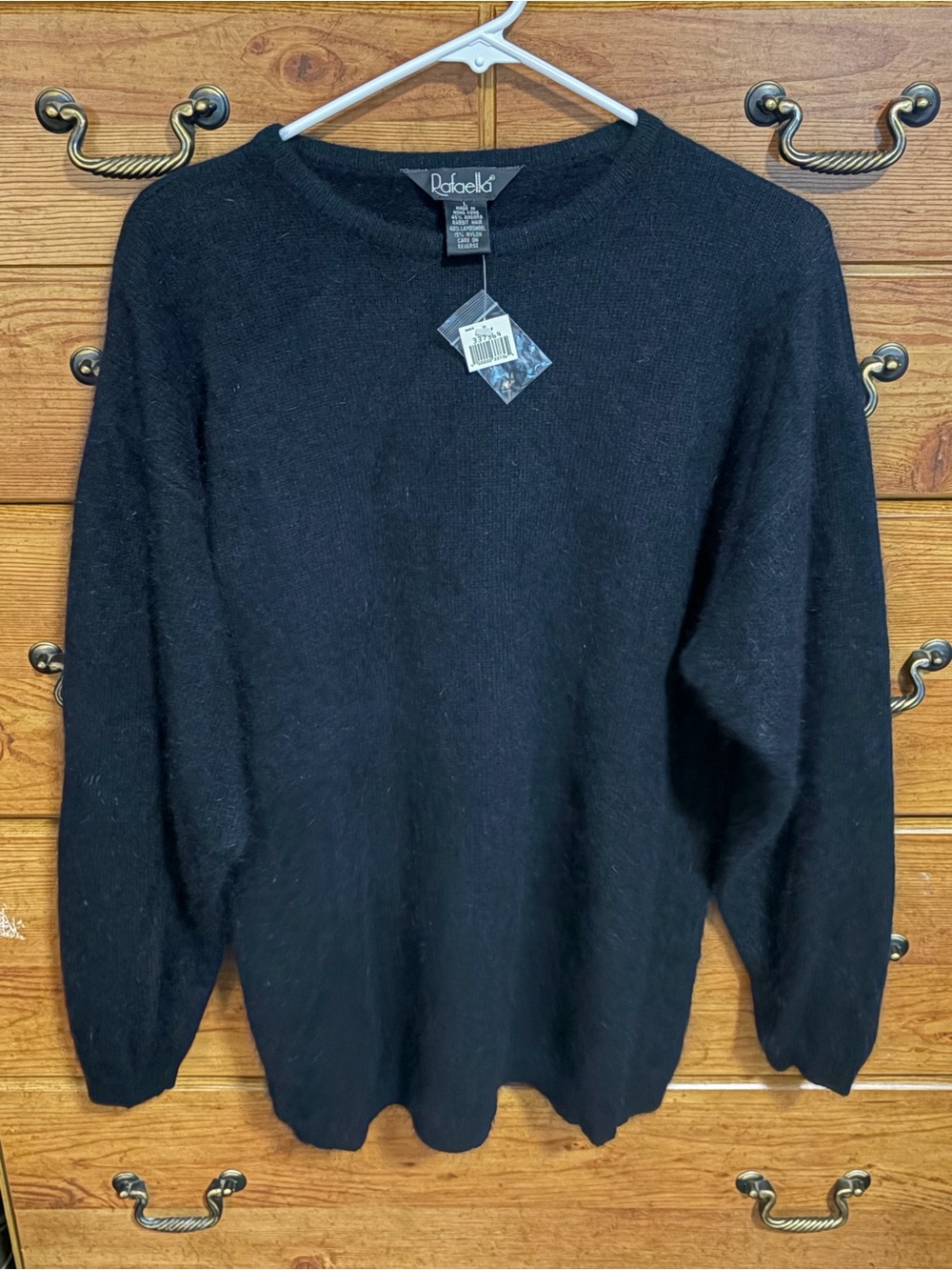 Rafaella Black Crewneck Sweater